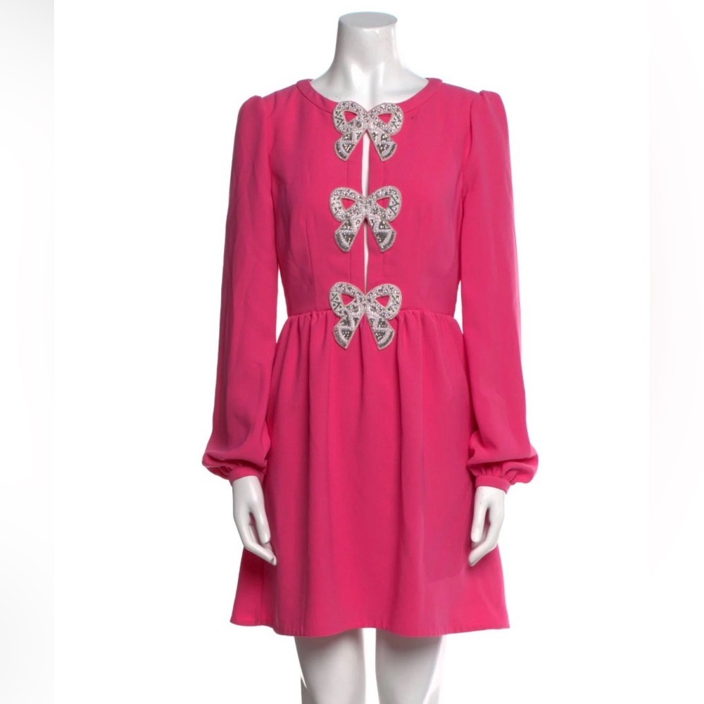 SALONI Camille Dress in Bubblegum Crepe Size 6 US 10 UK